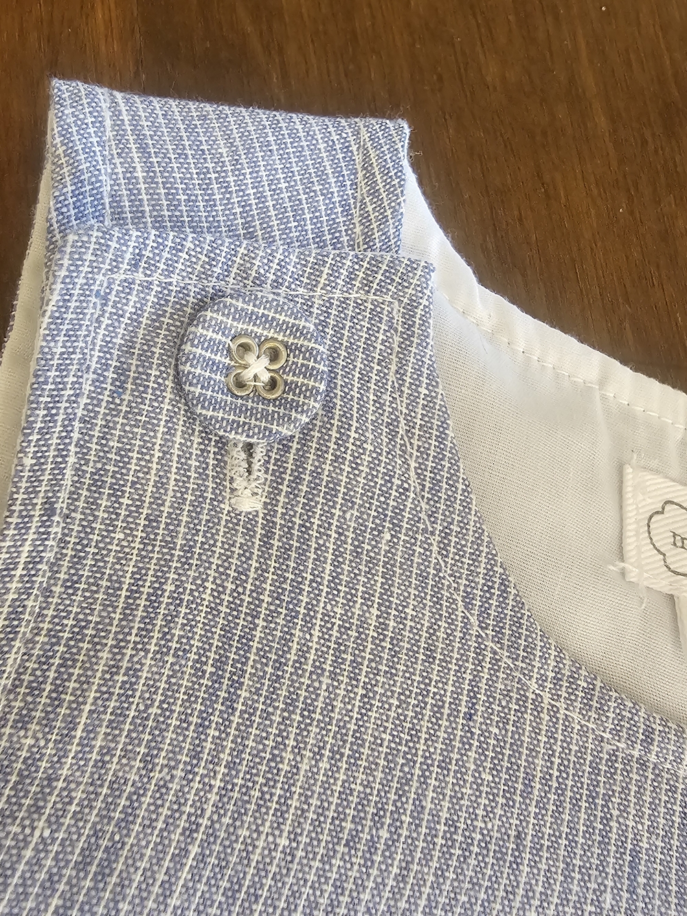 Mud Pie Boys "First Birthday" Blue Shortall Romper 12M- 18M Matching Bib - Picture 3 of 7